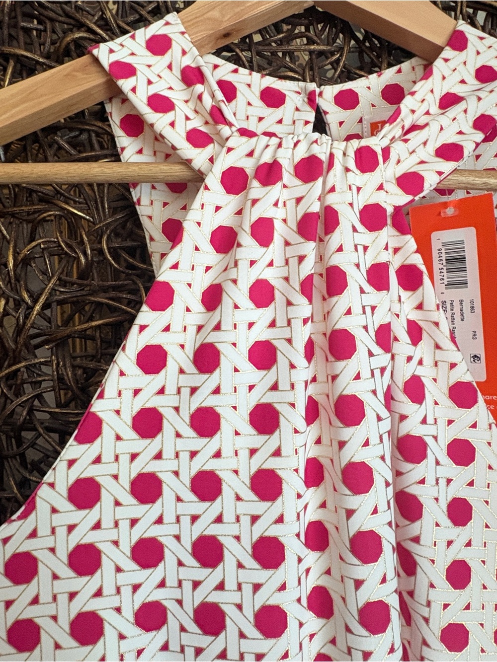 Jude Connally Bernadette Maxi Dress S Raspberry Gold NWT $268 Made USA - Picture 7 of 8